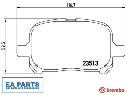 Brake pad set - set,, disc