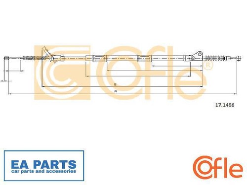 Cable parking brake for - cable,,
