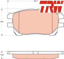 FRONT BRAKE PADS SET GDB3414